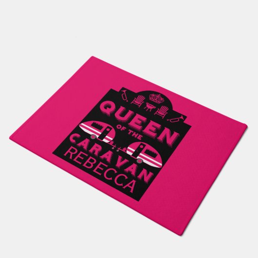 Koningin van de Caravan Deurmat (Schuin)