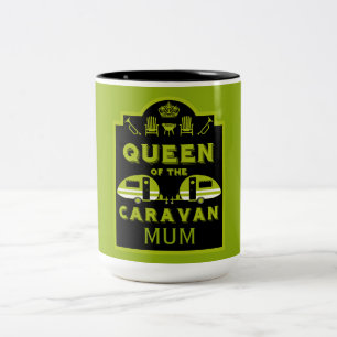 Koningin van de Caravan Tweekleurige Koffiemok