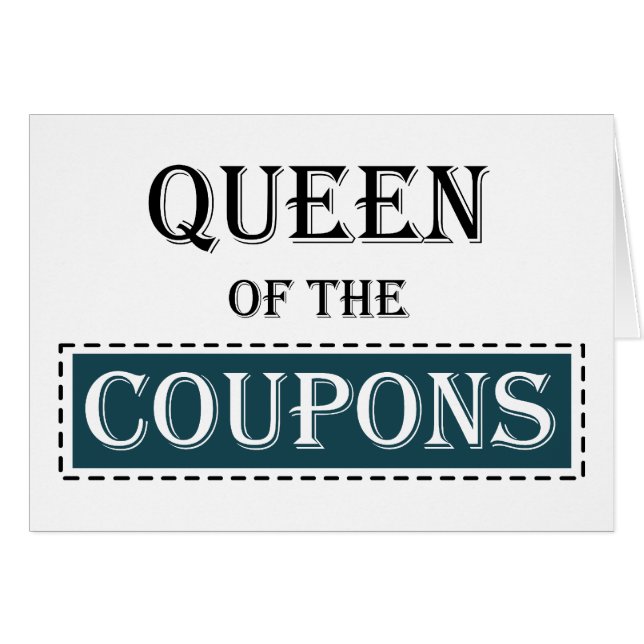 Koningin van de Coupons (Voorkant Horizontaal)