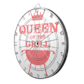 Koningin van de Gril, roze Dartbord (Voorkant Rechts)