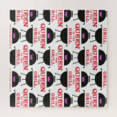 Koningin van de Gril, roze kroonrood Legpuzzel (Horizontaal)