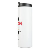 Koningin van de Gril, roze kroonrood Thermosbeker (Geroteerd rechts)