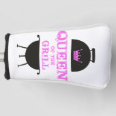 Koningin van de Gril, roze kroonroze Golfheadcover (Voorkant)