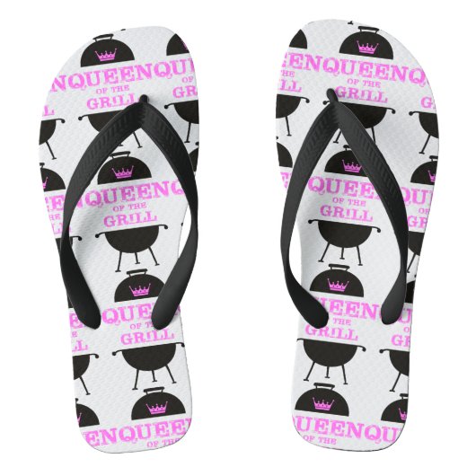 Koningin van de Gril, roze kroonroze Teenslippers (Voetbed)