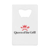 Koningin van de Grill Kredietkaart Flessenopener (Voorkant)