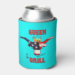 Koningin van de Grill - Longhorn Cow Blikjeskoeler
