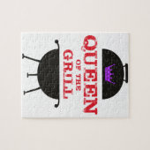 Koningin Van De Grill, Paarse Kroon Rood Legpuzzel (Horizontaal)