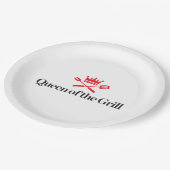 Koningin van de Grill Papieren Bordje (Gekanteld)