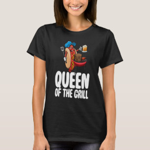 Koningin van de Grillen Vrouwen Voetbal liefde 2 T-shirt