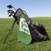 Koningin van de Groene golf Golfhanddoek (Groen)