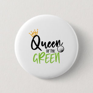 Koningin Van De Groene Golf Kerst Overeenkomende V Ronde Button 5,7 Cm