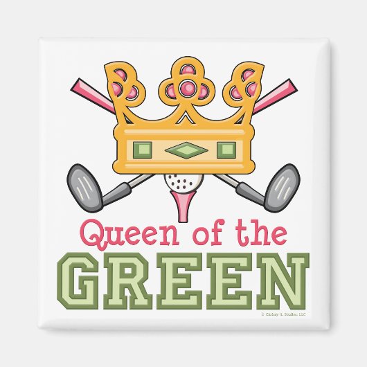 Koningin van de groene golfmagneet magneet (Voorkant)