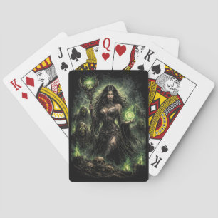 Koningin van de Groene Vlam Pokerkaarten