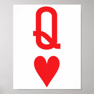 Koningin van de harten Koning van het hart koppel Poster