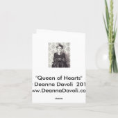 Koningin van de harten - Notecard Kaart (Achterkant)