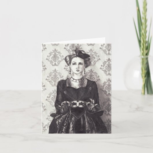 Koningin van de harten - Notecard Kaart (Voorkant)