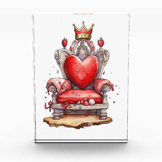 Koningin van de Harten Troon Fotoblokken (Voorkant)