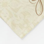 Koningin van de Hemelse Vrede Mary Roses Fleece Deken (Hoek)