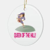 Koningin van de heuvel keramisch ornament (Links)