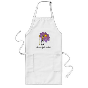 "Koningin van de keuken" - Apron Lang Schort