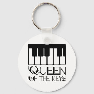 Koningin van de Keys Piano Sleutelhanger
