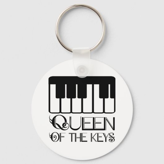 Koningin van de Keys Piano Sleutelhanger (Voorkant)