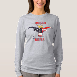 Koningin van de Koe van de Grill - Longhorn T-shirt