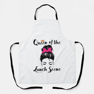 Koningin van de Lunch Scene Cafeteria Worker Women Schort