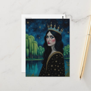 Koningin van de Nacht bij het Meer Briefkaart