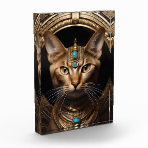 Koningin van de Nijl: Cleopatra de Kat met Hoofdde Fotoblokken