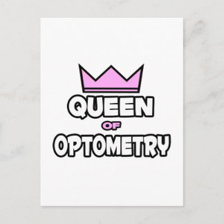 Koningin van de optometrie briefkaart