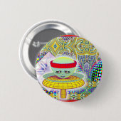 Koningin van de paddenstoel ronde button 5,7 cm (Voorkant /achterkant)