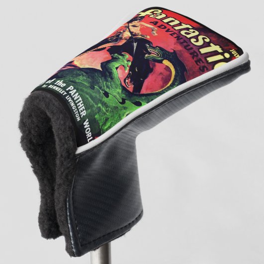 koningin van de panter wereld: Fantasy Pulp Golfheadcover (3/4 voorkant)