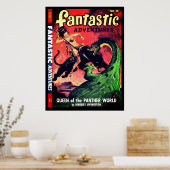 koningin van de panter wereld: Fantasy Pulp Poster (Keuken)