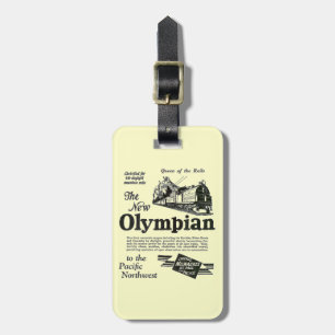 Koningin van de rails - New Olympian 1929 Bagagelabel