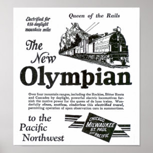 Koningin van de rails - New Olympian 1929 Poster