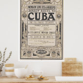  koningin van de reisposter van Antilles Poster (Keuken)