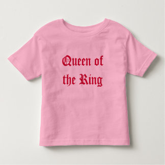Koningin van de ring kinder shirts