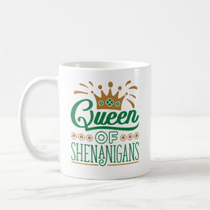 Koningin van de Shenanigans St. Patrick's Day Koffiemok