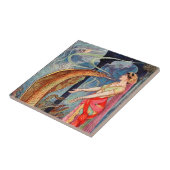 Koningin van de slangen tegeltje (Zijkant)