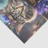 Koningin van de tafel, Kat speelkaarten Tissuepapier (Detail)