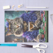 Koningin van de tafel, Kat speelkaarten Tissuepapier (Craft)