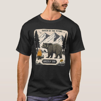 Koningin van de Tetons Grizzly Beer 399 Natio T-shirt