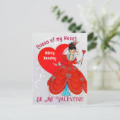  koningin van de Valentijn Holiday Briefkaart (Staand voorkant)