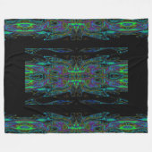 Koningin van de Vlinders 95 Fleece Deken (Voorkant (Horizontaal))