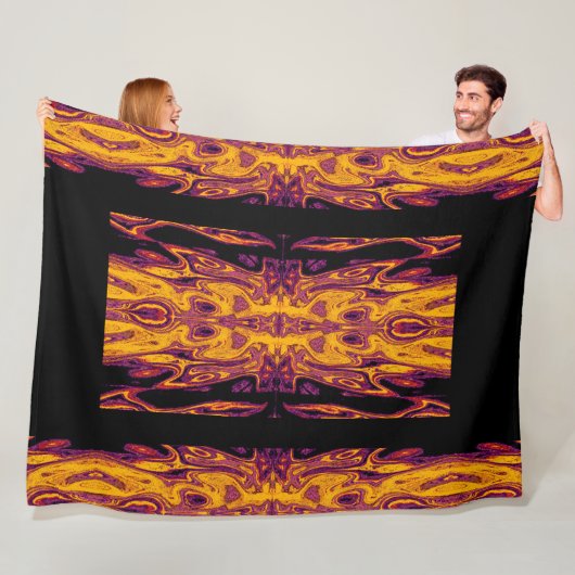 Koningin van de vlinders 99 fleece deken (In situ)