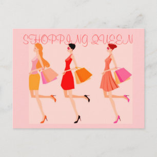 KONINGIN VAN DE WINKEL COLLECTIE BRIEFKAART