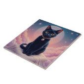 Koningin van de Zwarte Kat hemel Tegeltje (Zijkant)