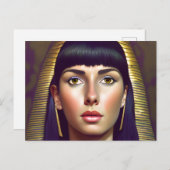 Koningin van Egypte, Cleopatra Briefkaart (Voorkant / Achterkant)
