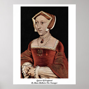 koningin van Engeland door Hans Holbein the Younge Poster